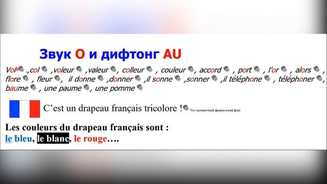 французское произношение 2 буквосочетания AU EAU смотреть онлайн