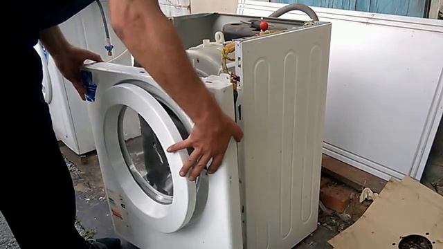 Ремонт стиральной машинки SAMSUNG замена крестовины смотреть онлайн