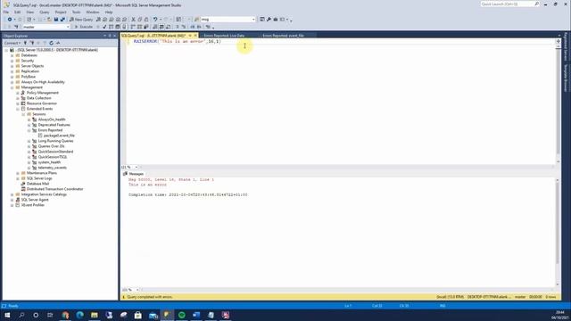 Capturing Errors With Extended Events - SQL Server Mini Course!!! смотреть онлайн