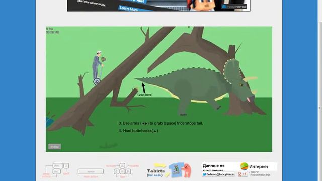 HAPPY WHEELS 2-ПРОХОЖДЕНИЕ ИГРЫ С MR.FREZE # 1(Prehistoric Pilgrim) смотреть онлайн