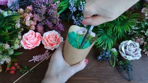 Бюджетный букет из мыла - 1 роза ? Мыловарение от ТакКруто ? Как сделать букет из мыла