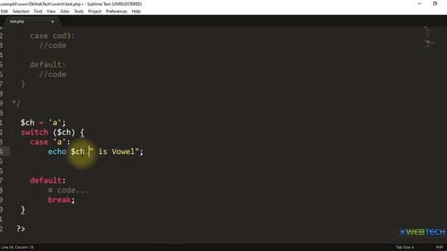 Switch Statement Php- Tutorials in Hindi - 17 смотреть онлайн