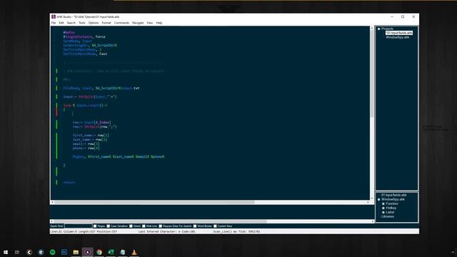 AutoHotkey tutorial - How to fill input fields on a website from a text file смотреть онлайн