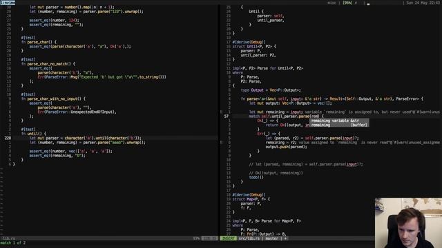 Rust live coding - Generics, iterators, and parsing смотреть онлайн