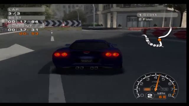 Corvette Evolution GT PlayStation 2 Classic on PS3 in HD 720p смотреть онлайн