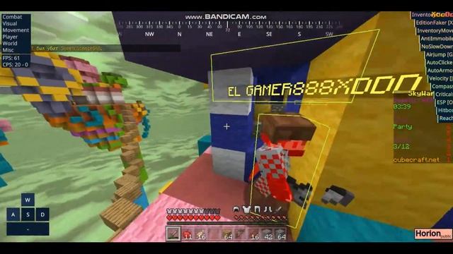 Топовые читы на Minecraft Windows 10/е6ем CubeCraft/киллы/мясо смотреть онлайн
