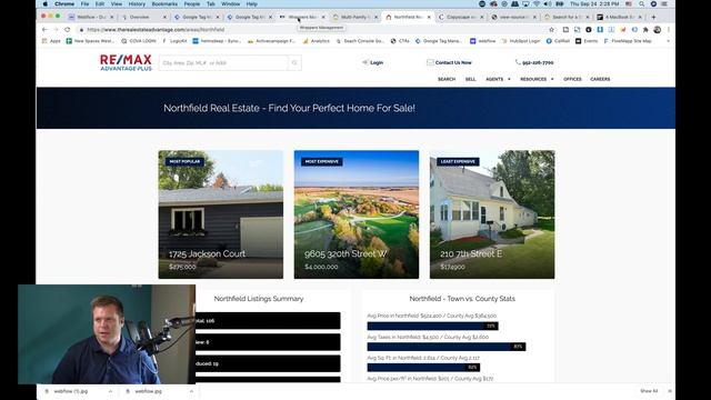 Webflow Real Estate IDX Broker - Building Realtor Websites With Webflow Conversion Tracking Too!