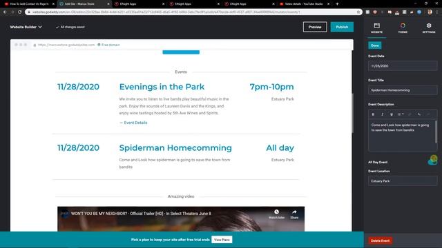 How To Add Events Calendar In GoDaddy смотреть онлайн
