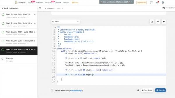 June - 30 2021 Leetcode Solution: Lowest Common Ancestor of a Binary Tree EASY Solution!