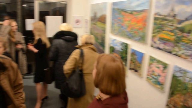 Открытие выставки пленерной живописи Анны Филимоновой в Париже .5 смотреть онлайн