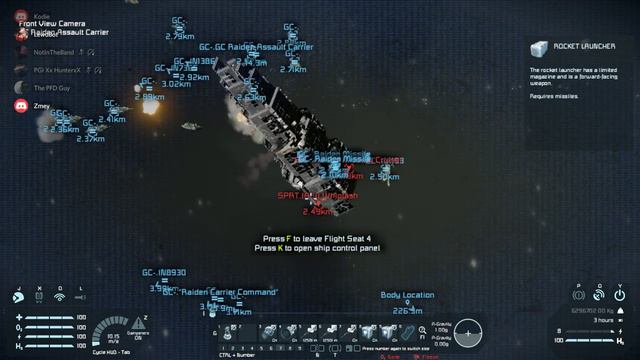 Space Engineers GC Raiden Assault Carrier demonstration смотреть онлайн