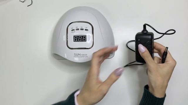 Гибридная лампа для ногтей и шеллака SUN 5x Max UV+LED Белая смотреть онлайн