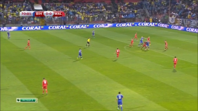 Bosnia 2-0 Wales (Euro Qualifying 2016) смотреть онлайн