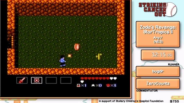 Striking Cancer Out - Star Tropics II: Zoda's Revenge (NES - Any%) (BugDr - 1:02:49) смотреть онлайн