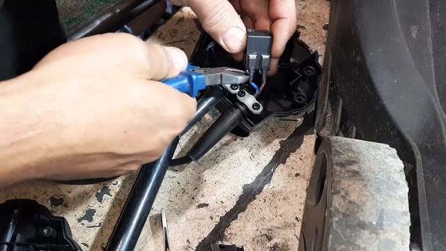 Ремонт ручки (стоп-старт) газонокосилки Bavaria/ смотреть онлайн