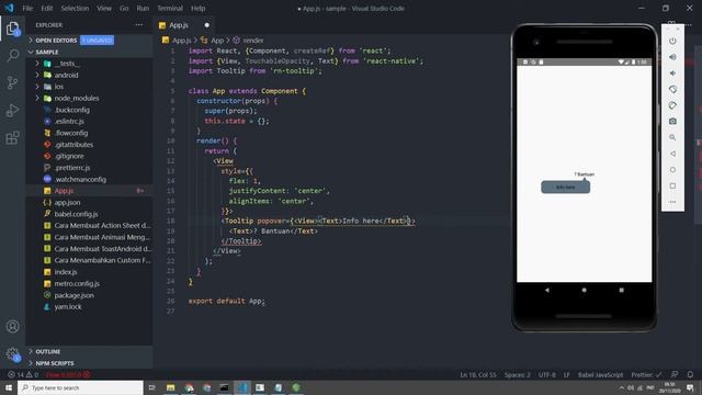 Cara Membuat Tooltip dengan Menggunakan React Native смотреть онлайн