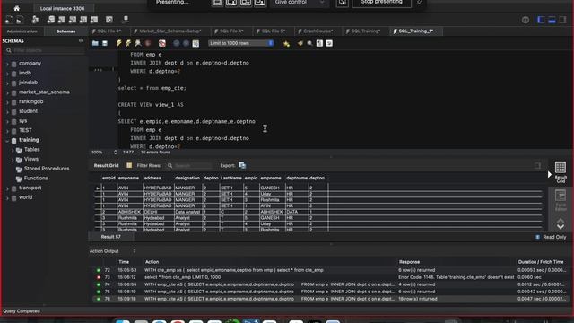 CTE and VIEWS in SQL смотреть онлайн