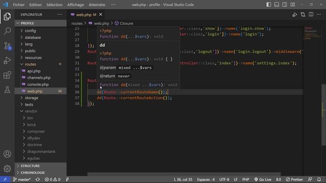 47- Routage, argument optionnel, away,cache laravel darija смотреть онлайн