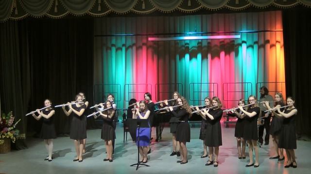 Старинный марш "Кронштадт" - Ансамбль флейт "Серебряный ветер" смотреть онлайн