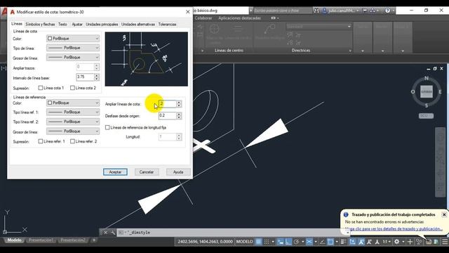 Configuración de acotaciones y textos en Isométrico en Autocad 2019 смотреть онлайн