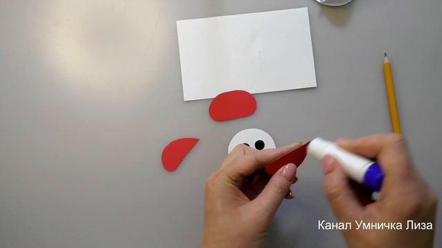 Снеговик. Аппликация из цветной бумаги. Зимние поделки в садик. Новый год 2022 смотреть онлайн