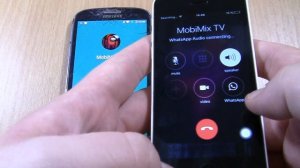 WhatsApp Incoming & Outgoing call at the Same Time Samsung Galaxy S3 neo +Iphone 5c