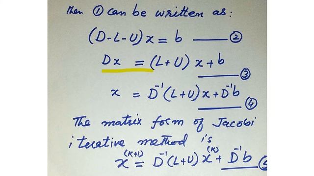 Jacobi method for solving system of linear equations смотреть онлайн