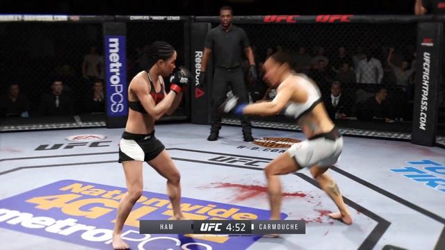 UFC Seo Hee Ham VS Liz Carmouche Overpower scary women with enormous power. смотреть онлайн