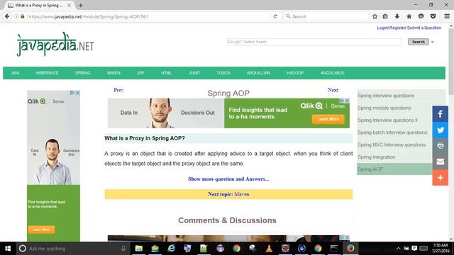 What is a Proxy in Spring AOP?
| javapedia.net смотреть онлайн