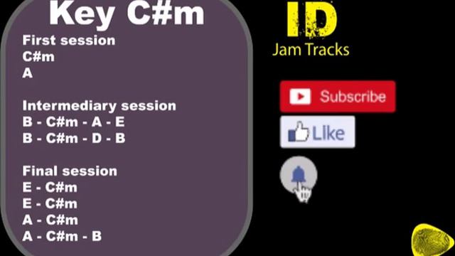 UPLIFTING ROCK BALLAD GUITAR BACKING TRACK JAM C#m смотреть онлайн