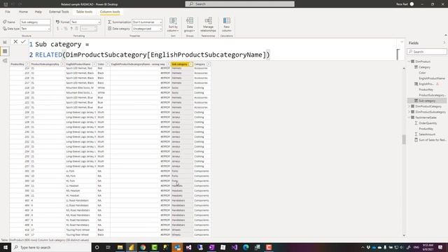 Get a field value from a related table in Power BI DAX RELATED Function Explained смотреть онлайн