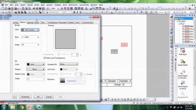 Grouped Box Plot in OriginPro 2019b смотреть онлайн