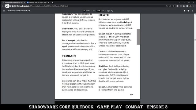ShadowDark Core Rulebook - Game Play - Combat - Episode 3 смотреть онлайн