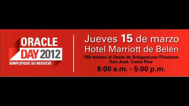 Anuncio Oracle DAY 2012 Costa Rica смотреть онлайн