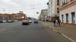 Троллейбус, 1-й маршрут (целиком). Ярославль. Вид из кабины.