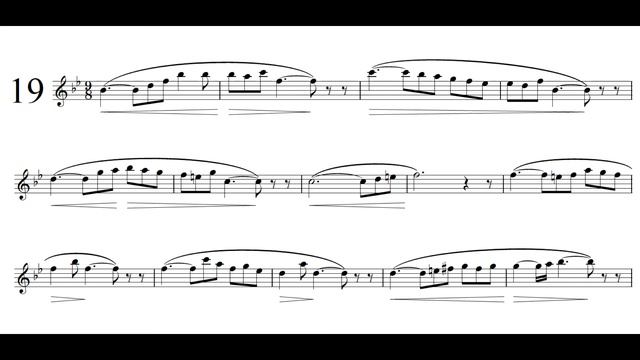 Concone 50 No.19 - Solo Baritone Saxophone смотреть онлайн