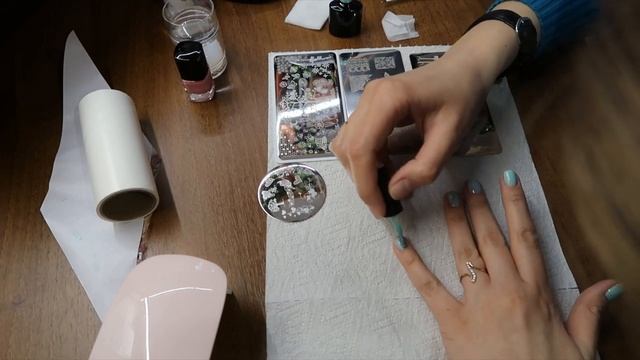 Маникюр гель лаком ROSALIND /Тестирование пластины, лака BORN PRETTY и подушки для стемпинга смотреть онлайн