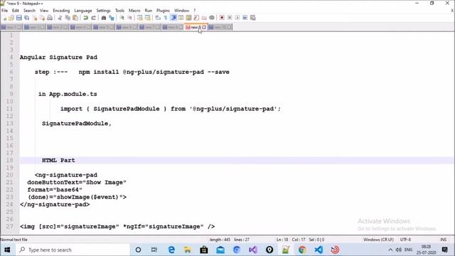 Angular Signature Pad смотреть онлайн