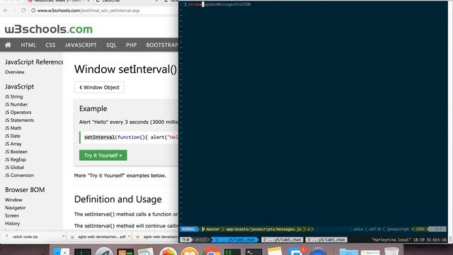 CS-R5: Week 4 Extra - 1d - Update messages with JSON and JS смотреть онлайн