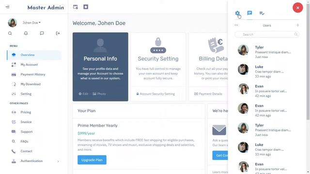 Bootstrap 4 Admin Panel Template with LTR theme смотреть онлайн