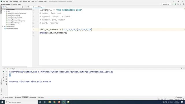 List - Python Tutorial 8 смотреть онлайн