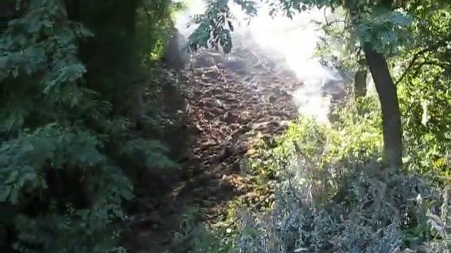 Обрушение склона Днепра в Киеве