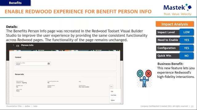 Mastek Live Advisory Webinar- Benefits & Compensation Oracle Quarterly Updates 23C смотреть онлайн