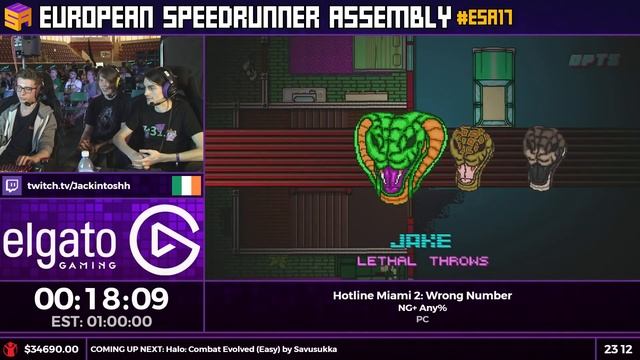 #ESA17 Speedruns - Hotline Miami 2: Wrong Number [NG+ Any%] by Jackintoshh смотреть онлайн