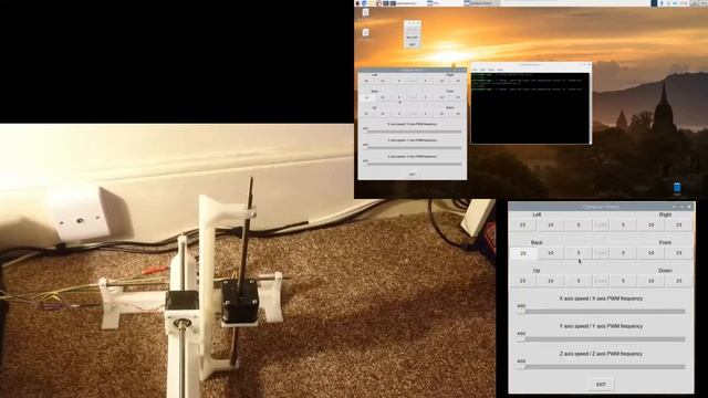 Raspberry Pi GUI for Cartesian Robot смотреть онлайн