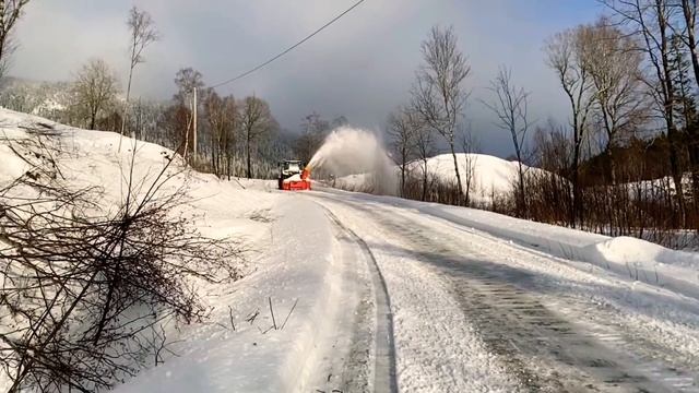 Snowblowing|DUUN TF255|CLAAS ARION 430| смотреть онлайн