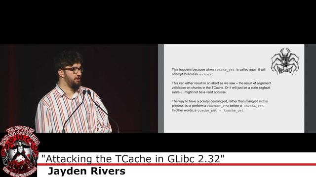 "Attacking the TCache in GLibc 2.32" - Jayden Rivers смотреть онлайн