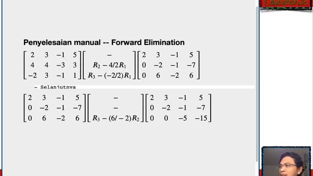 [Metode Numerik #7] Eliminasi Gauss | Python смотреть онлайн