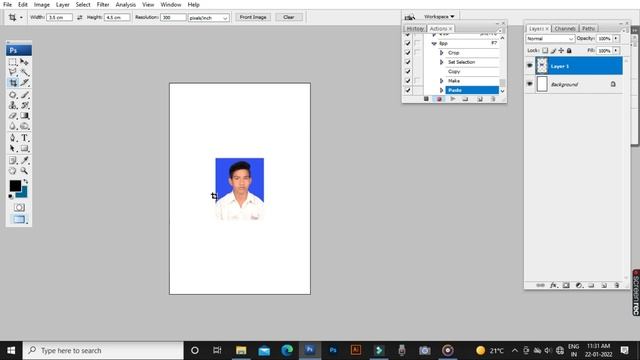 photoshop 8 passport photo one click action .8 passport photo one click in photoshop tahsin studio. смотреть онлайн