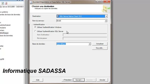 10-Exporter une base de données SQL vers une base de données ACCESS смотреть онлайн